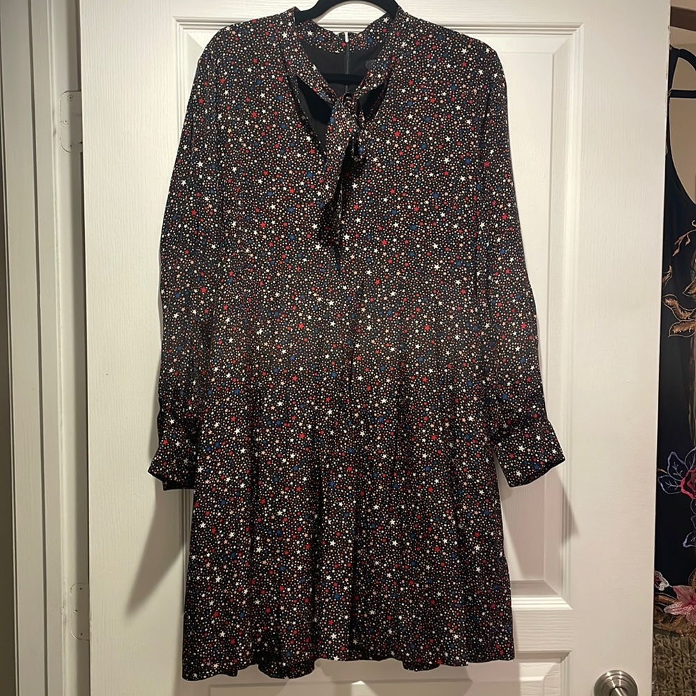 Madewell Neck-Tie Star Dress